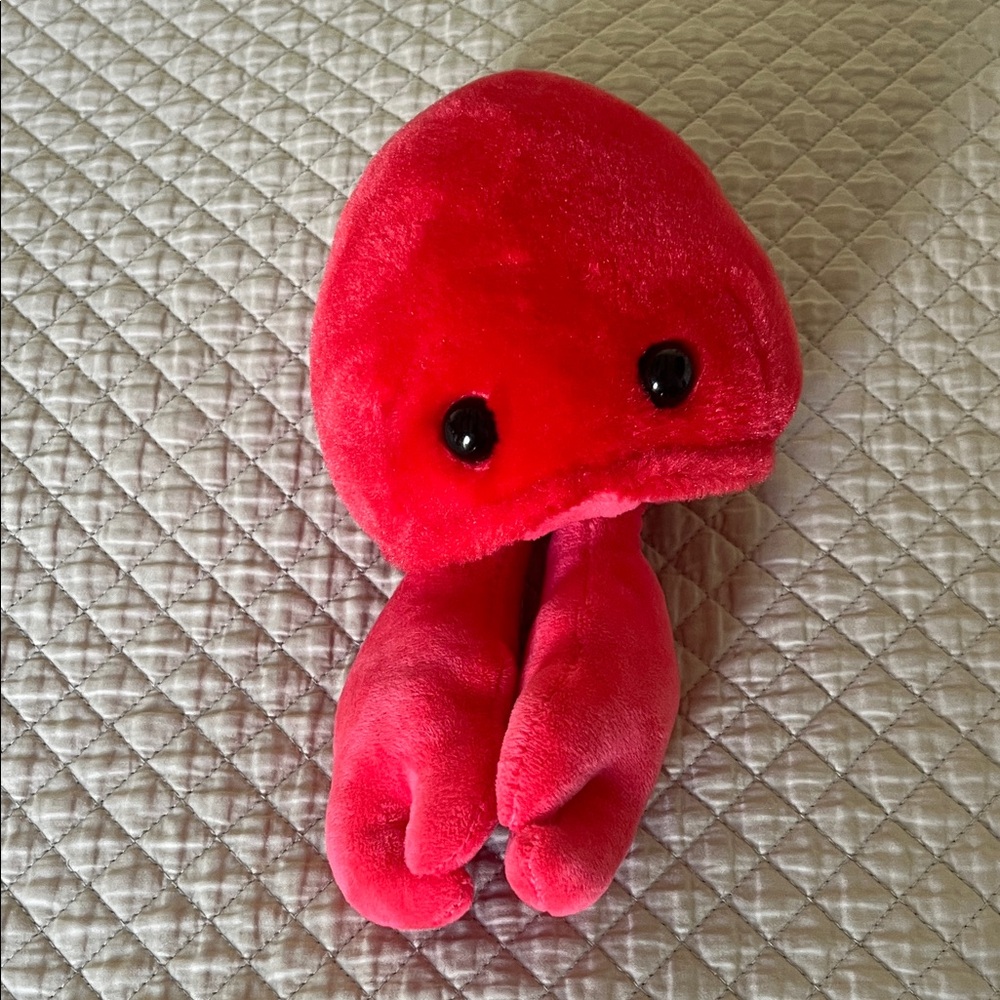 Cute Red Plush Crab Toy Slap Bracelet